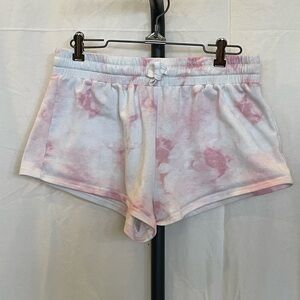 Pink Tie-Dye Lounge Shorts